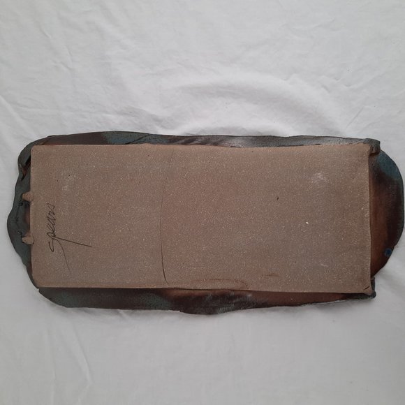 RARE -Larry Spears Nashville Indiana Pottery Wall Hanging/Tray - 17" - Picture 2 of 6